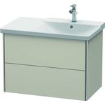 Duravit Waschtischunterbau XSQUARE Becken rechts 565x810x473mm taupe matt