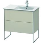 Duravit Waschtischunterbau XSQUARE 832x810x478mm, Becken rechts taupe matt