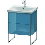 Duravit Waschtischunterbau XSQUARE 805x610x473mm stone blue hochglanz