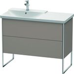 Duravit Waschtischunterbau XSQUARE Becken links 805x1010x473mm basalt matt