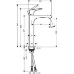 EH-WT-MI 250 AXOR CITTERIO E DN 15 f Waschschüs. m HGri o Zugst. chr