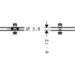 Befestigungssatz AXOR UNIVERSAL für zweitseitige Glasmontage chrom