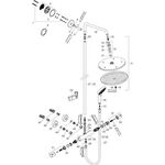 HG Showerpipe CROMA SELECT 280 AIR 1JET DN 15 chrom