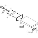 HG Wanneneinlauf METROPOL Ausladung 185mm mattschwarz
