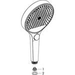 HG Handbrause Rainfinity 130 3jet EcoSmart Version mattschwarz