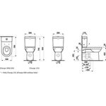 Laufen Stand-WC-Kombination LAUFEN PRO Tiefspüler, 6 l bahamabeige