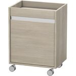 Duravit Rollcontainer KETHO 360x500x670mm Anschlag links pine silver
