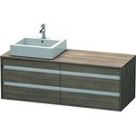 Duravit Waschtischunterbau KETHO 550x1400x496mm Becken links pine terra