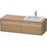 Duravit Waschtischunterbau KETHO 550x1400x426mm WT re europäische eiche