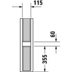 Duravit Standsäule P3 Comforts 175x210mm weiß WG
