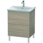 Duravit Waschtischunterbau L-CUBE 620x481x709mm pine silver