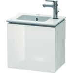 Duravit Waschtischunterbau L-CUBE 294x420x400mm Ans rechts weiß hochglanz