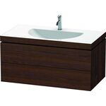 Duravit Möbelwaschtisch DARLING NEW 1000x540mm o ÜL 1 HL nussbaum gebürstet
