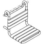 Hewi Einhängesitz SERIE 801 450x500mm reinweiß