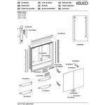 Keuco Spiegelschrank ROYAL LUMOS 700x735x165mm sil-gebz-elo
