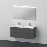 Duravit Badmöbel-Set XBASE 1230mm m Spieg. G WT 2 HL graphit matt