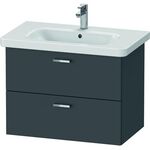 Duravit Waschtischunterbau XBASE 2 Schubkästen 560x730x448mm graphit matt