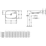 V&B Aufsatzwaschtisch LOOP & FRIENDS ohne ÜL 620x420mm we C+
