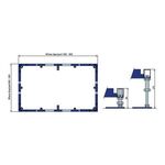 V&B Montagerahmen für Duschwannen ab 1000x1000