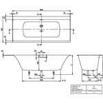 V&B Whirlpoolsystem SUBWAY 3.0 Spe Co ac m SilentFlow Tech. Pos 2 St w