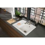 V&B Spüle SUBWAY 45 COMPACT 650x510mm Be re Exzent. stone whote C+