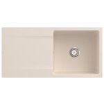 V&B Einbauspüle SILUET 60 FLAT 980x490mm Handbet. ivory