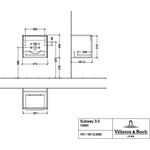 V&B Waschtischunterschrank SUBWAY 3.0 473x429x407,5mm f SWT G. Alu glänz. Br w
