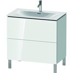 Duravit Waschtischunterbau L-CUBE 704x820x481mm weiß hochglanz