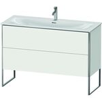 Duravit Waschtischunterbau XSQUARE 840x1210x478mm 2 Auszüge weiß seidenmatt