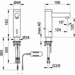 Keuco Elektro-WT-Mischer 130 IXMO Netz sw ma