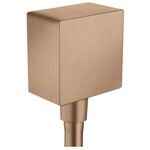 Anschlusswinkel FixFit eckig AXOR KS m Rückflussv. brushed red gold