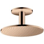 Kopfbrause 300 2jet AXOR Deckenmontage polished red gold
