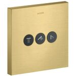 Ventil SQUARE AXOR SHOWERSOLUTIONS UP für 3 Verbraucher brushed brass