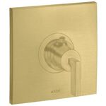 Thermostat HIGHFLOW AXOR CITTERIO 59 l/m UP mit Hebelgriff brushed brass