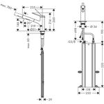 Einhebel-Küchenmischer Zesis M33 ComfortZone 150 2 jets sBox Stain st opt