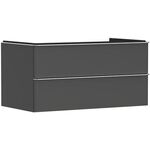 HG Waschtischunterschrank Xelu Q 980x485x550mm diamantengr ma Griff chrom