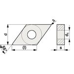 Wendeschneidplatte DNMG 110404-F PMK30 Bearb.Schlicht PROMAT - VPE: 10