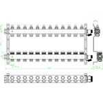 OV Edelstahl-Verteiler Multidis SFQ mit Durchflussindikator für 12 Kreise