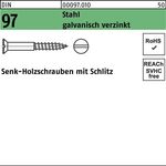 Holzschraube DIN 97 SEKO Schlitz 1,6x 16 Stahl galv.verz. 500Stück - VPE: 500