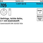 Stellring DIN 705 Gewindestift A 40x 63x 18 A 5 leichte Reihe 1 Stück