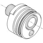 Grohe Anschluss Taron/Ectos, Easy Fix, chrom