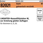 Rezessfüllplatte R 82021 FormW W 16/8,0 Stahl galv.verz. 1St. LINDAPTER