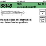 Stockschraube R 88149 Typ 23 E M8x 120 Stahl galv.verz. 100 Stück - VPE: 100