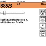 Ankerstange R 88523 FIS A M12x180 A 4 10 Stück FISCHER - VPE: 10