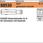 Schwerlastanker R 88530 SL M20 Stahl galv.verz. 5 Stück FISCHER - VPE: 5