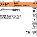 Ankerbolzen R 88561 FAZ II 16/5 Stahl galv.verz. 10 Stück FISCHER - VPE: 10