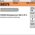 Mörtelpatrone R 88579 FHBII-PF 12x 75 f.FHB-S 10 Stück FISCHER - VPE: 10