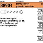 Stockanker R 88903 MMSplus-St 10x75/25 SW 13 Stahl galv.verz. 25St. HECO - VPE: 25