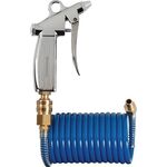 Spiralschlauch-Pistolen-Set ID 6mm AD 8mm L.2,5m blau Kuppl.DN 7,2 PROMAT