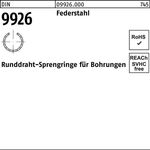 Sprengring DIN 9926 16 Federstahl Runddraht 2000 Stück - VPE: 2000